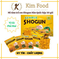 Mì tôm trẻ em shogun Hàn Quốc vị gà phô mai hộp 30 gói