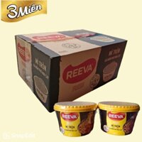 MÌ TRỘN TÔ REEVA GÀ NẤM PHÔI MAI CAY 90g thùng 12 tô
