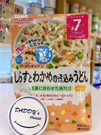 Mì Udon với cá trích trắng, rong biển, rau củ Wakodo 7th (80g)