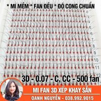 Mi volume 3D xếp khay sẵn 0.07 C, CC (500 fan/khay)