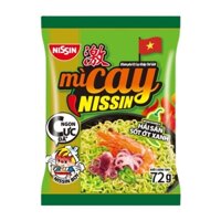 Mì xào cay hải sản muối ớt xanh Nissin gói 72g (1 Gói)