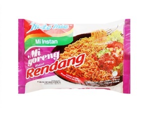 Mì xào khô Indomie Goreng Rendang vị bò cay gói 91g