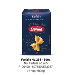 Mì Ý Barilla nui hình nơ Farfalle 500g