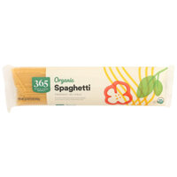 MÌ Ý BỘT LÚA MÌ - HỮU CƠ 365 by Whole Foods Market, Organic Spaghetti, NON GMO, 454g (1 lb, 16 oz)