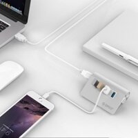 MI0 Bộ chia USB HUB 4 cổng USB 3.0 ORICO M3H4-V1-U3-SV(BẠC) - Nhà sản xuất hàng hiệu 4 H247