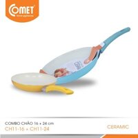 MI1 Combo hai chảo COMET chống dính Ceramic CH11-16 & CH11-24 58