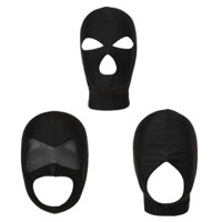 Miaeowve Người Lớn Đen Thoáng Khí Full Cover Mũ Đội Đầu Cắt Lưới Mặt nạ Co Giãn Balaclava Mũ Trùm Đầu Cho Halloween Cosplay Mũ Bảo Hiểm Xe Máy Lót