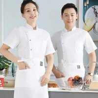 [Miaomiao] [Quần áo đầu bếp Mingsheng 1] Quần áo đầu bếp dài tay ngắn Quần áo làm việc đầu bếp bán buôn Quần áo nhà bếp phía sau khách sạn Nhà hàng Quần áo nhà bếp căng tin Quần áo làm việc.Vijun Yuzhou Weijun