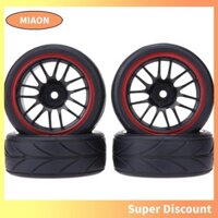 [Miaon.vn] 4 Lốp Cao Su Ô Tô RC Trên Đường Bộ Cho Xe Đa Năng 1 / 10 Redcat Traxxas