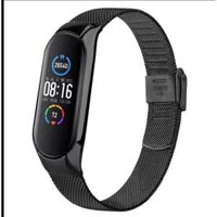 Miband 7 - Dây đeo kim loại thép lưới Xiaomi Mi band 7 - Đen,Miband 7