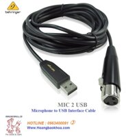 MIC 2 USB Audio Interfaces Behringer - Dây tín hiệu Micro XLR & USB Interface