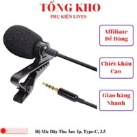 Mic cài áo có dây , livestream, ghi âm, quay video tiktok cao cấp