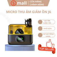 Mic Cài Áo Không Dây J6 Lọc Âm Giảm Ồn Chuyên Nghiệp Livestream, Quay Video Màn Hình Hiển Thị Các Chức Năng (S MALL)