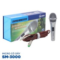 Mic có dây hát karaoke gia đình  Shuboss SM 3000 Âm thanh trong trẻo sống động