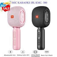 Mic Hát Karaoke Bluetooth JBL KMC-500 Cao Cấp, Micro Cầm Tay Hát Karaoke Kèm Loa Tiện Lợi