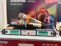 Mic Hát Karaoke SHURE UR29D PLUS Micro Đa Năng Míc Hát Karaoke Cao Cấp Mic Bắt Nhạy Lọc Âm Tốt Chống Hú Chống Nhiễu Đầu Thu Có 4 Ăng Ten - Thu Phát Ổn Định - Tần Sóng UHF Dàn Âm Thanh Gia Đình - Sân Khấu Mini