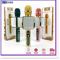 Mic Hát Karaoke  YS-91 hàng loại 1, Micro karaoke bluetooth âm thanh chuẩn loa to,bảo hành 3 tháng