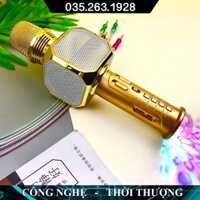 Mic Karaoke Bluetooth Không Dây SD10L Tích Hợp Đèn Led Theo Nhạc, Nghe Nhạc Với Âm Thanh Sống Động, Cắm Thẻ Nhớ, 3.5