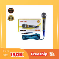 Mic Karaoke có dây SN 688 _ dây dài 4m