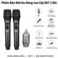 Mic Karaoke Không Dây BX7 - 1Mic , Micro Karaoke Ô Tô, Xe Hơi, Loa Kéo, Mixer, Âmply , TV... Nhỏ Gọn, Tín Hiệu Ổn Định.