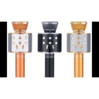 Mic kèm Loa Bluetooth WS-858 đa năng 6 trong 1 hát Karaoke