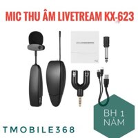 Mic không dây cài áo dùng để Livetream_quayvideo_youtube KX-623