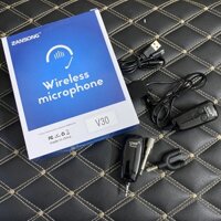 Mic không dây cài áo Zansong V30 - Mic trợ gảng V30 cho mọi thiết bị, hỗ trợ thuyết trình, giảng dạy, trợ giảng