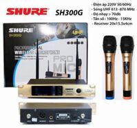 MIC KHÔNG DÂY SHURE SH -300G