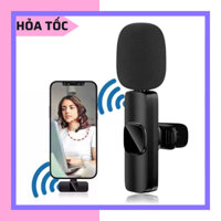 Mic livestream, thu âm không dây K8 cài áo cho điện thoại, máy tính, action camera