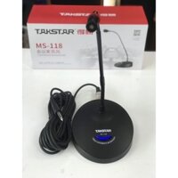 Mic Takstar MS-118, Mic cổ ngỗng có dây, micro hội nghị, hội thảo âm thanh rõ nét trung thực, hút âm mạnh