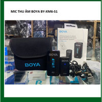 MIC THU ÂM BOYA BY-XM6-S1 ULTRACOMPACT 2.4GHZ DUAL-CHANNEL MICROPHONE (TX+RX)  MINI