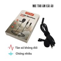 Mic thu âm cài áo cho Điện thoại, Máy tính, Máy quay phim Lavalier Microphone