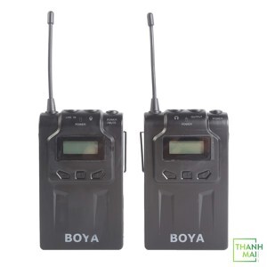 Mic thu âm cài áo không dây cho máy quay UHF Wireless Microphone Boya BY-WM6