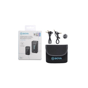 Mic thu âm cài áo không dây cho máy quay UHF Wireless Microphone Boya BY-WM6