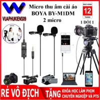 Mic Thu Âm Đôi Gài Áo BOYA BY-M1DM - Cam Kết Chính Hãng