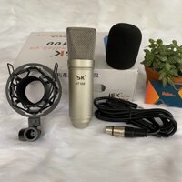 Mic Thu âm ISK AT-100/ chân kẹp mic+màn lọc mic và Bộ Sound Card Thu âm X60L Có Autotun