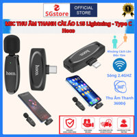 Mic thu âm không dây Bluetooth Hoco L15 làm Livestream, Tiktok, Youtube