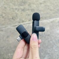 Mic thu âm không dây cài áo, thu âm, lọc tiếng ồn, livestream,... model K9