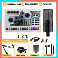 Mic Thu Âm | Micro Livestream Sound Card X5 & Mic TAKSTAR PC SM8B thu âm và karaoke hát livestream các app