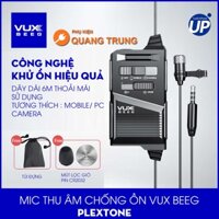 Mic thu âm Plextone Vux Beeg, dành cho vloger, tương thích điện thoại, máy quay phim chân 3.5mm
