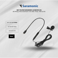 Mic Thu Âm Saramonic Lavmicro U1A - Để Phỏng Vấn/Livestream Cho Điện Thoại, Thiết bị IOS - Bảo Hành Chính Hãng 24 Tháng