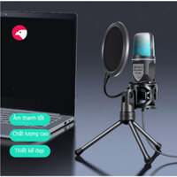 Mic thu âm thu voice, chơi game laptop PC 2023, livestream chơi game, mic hát