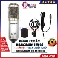 Mic Thu Âm Woaichang Bm900 Cao Cấp, Micro Livestream BM900 Chuyên Dụng Cho Dòng Sound Card K10, K300, H9, V8-H2Pro Tech