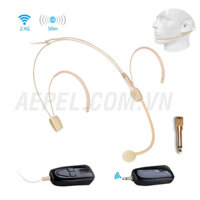 Mic trợ giảng cài áo ESFOR AEP ES 2.4G Hàn Quốc, tai nghe trợ giảng, micro thu âm