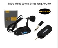 Mic trợ giảng không dây Aporo T18 UHF (Mã Cài áo)