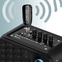 Mic Trợ Giảng Không Dây Cao Cấp 2.4G Kết Nối Loa Trợ Giảng, Loa Kéo, Amly, Điện thoại - Pin 10 Tiếng