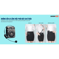 Mic Trợ Giảng Không Dây Chính Hãng Zansong M12 - M16 - M18 - Chuyên Dụng Giành Cho Giảng Viên, Giáo Viên, Hướng Dẫn Viên