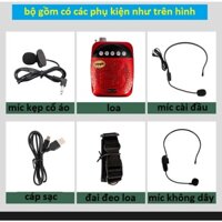 Mic trợ giảng không dây UHF arowx chuyên nghiệp,mic và loa trợ giảng tiện lợi cho giáo viên,hướng dẫn viên 3 míc