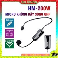 Mic trợ giảng không dây Takstar HM200W sóng  UHF Headworn Microphone - micro không dây đeo tai bắt xa tới 50m sóng khỏe