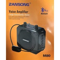 Mic Trợ Giảng Zangsong M80, Micro Không Dây Pin Sạc, Kèm Cục Sạc